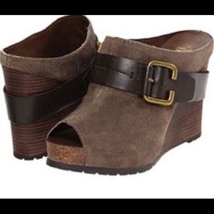 Franco sarto brown suede booties